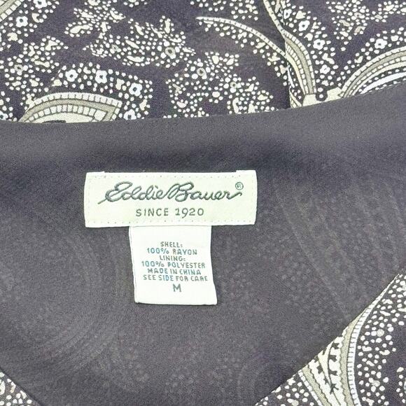 Eddie Bauer Paisley Sleeveless Maxi Dress - Size Medium - Picture 8 of 10